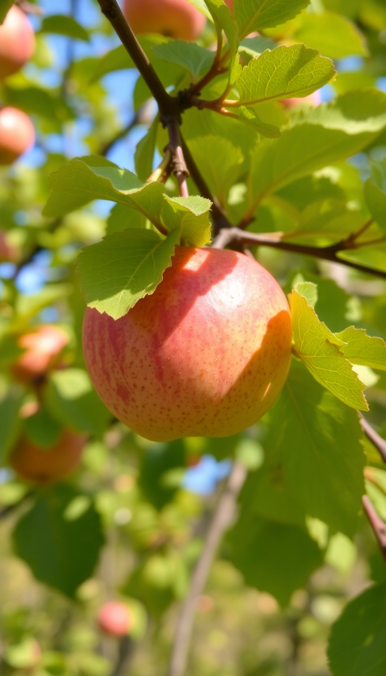 Free AI Apple On Tree iPhone Dynamic Background